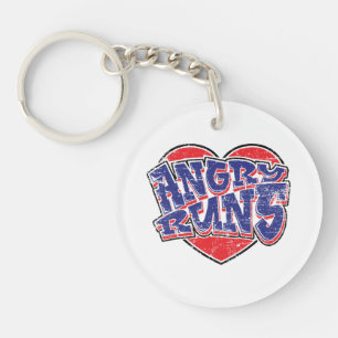 Angry Runs fans design v2  Keychain