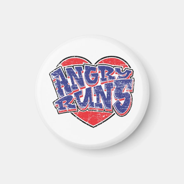Angry Runs fans design v2  Magnet (Front)