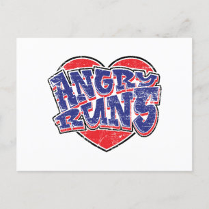 Angry Runs fans design v2 Postcard