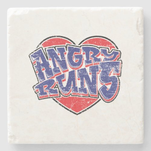 Angry Runs fans design v2  Stone Coaster