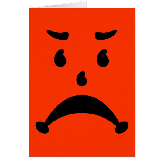 Angry Sad 80s Child Parody Card