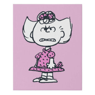 Angry Sally Faux Canvas Print