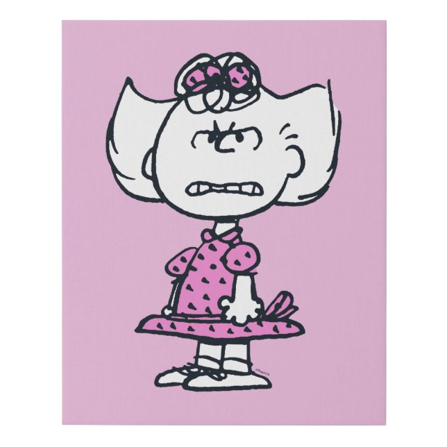 Angry Sally Faux Canvas Print (Front)