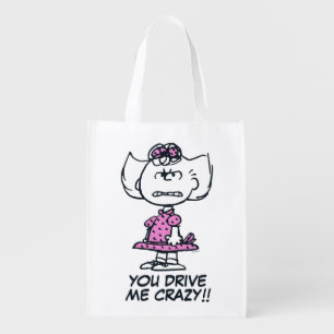 Angry Sally Grocery Bag