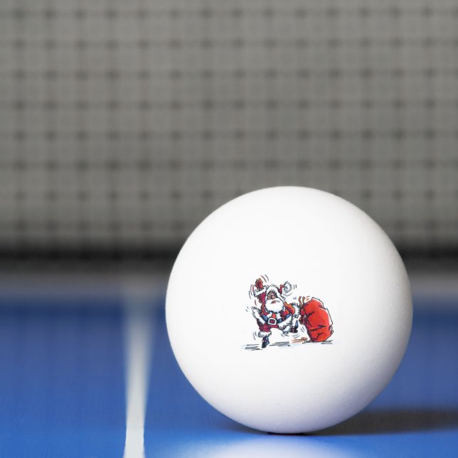 Angry Santa 3-star ping pong ball (Net)