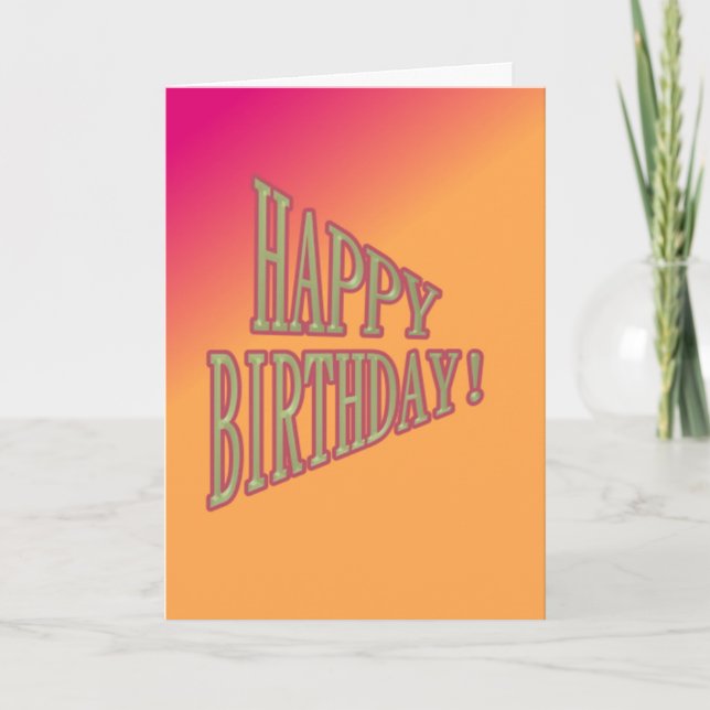 Angry Santa Birthday Christmas birthday card (Front)