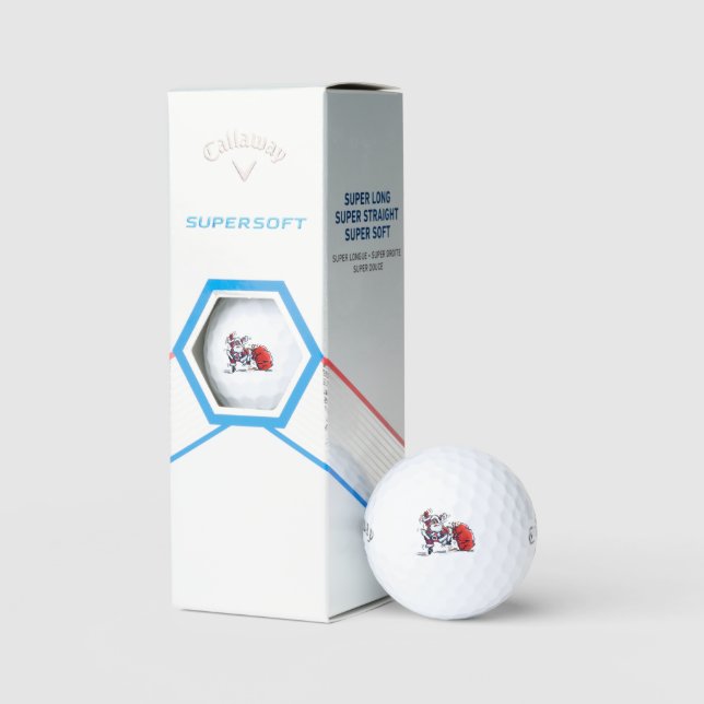 Angry Santa Callaway Supersoft golf balls 3 pk (Packaging)