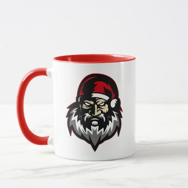 Angry Santa Middle Finger Mug (Left)