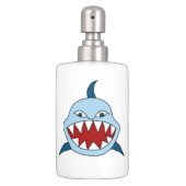 Angry Shark Soap Dispenser And Toothbrush Holder (Front)
