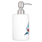 Angry Shark Soap Dispenser And Toothbrush Holder (Right)