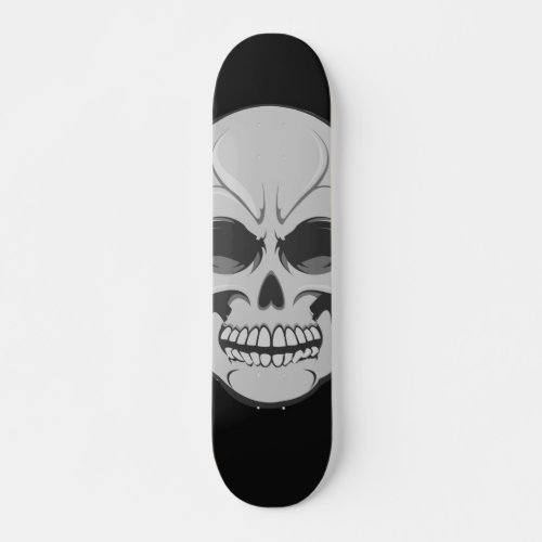 Angry Skull Vector Art Custom Skateboard