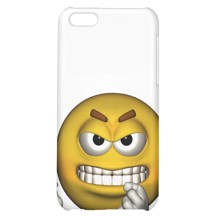 angry smiley iPhone 5C cases