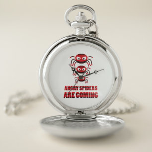Angry spiders are coming T-Shirt Pocket Watch