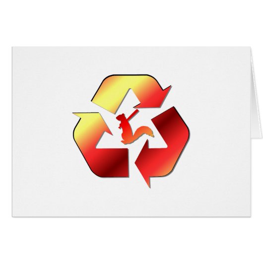 Angry Squirrel  Militia Official Logo Cards (Front Horizontal)