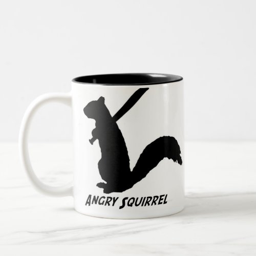 Angry Squirrel Mug Black