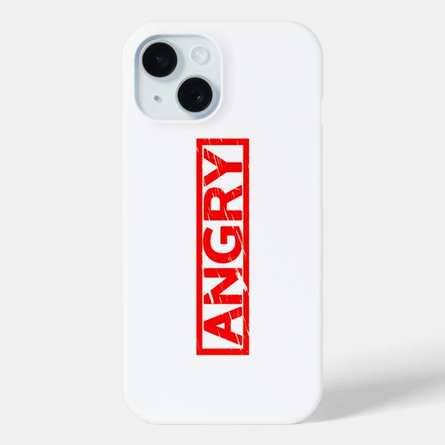 Angry Stamp Case-Mate iPhone Case (Back)