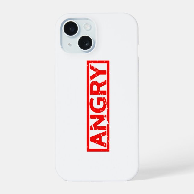 Angry Stamp Iphone Case (Back)