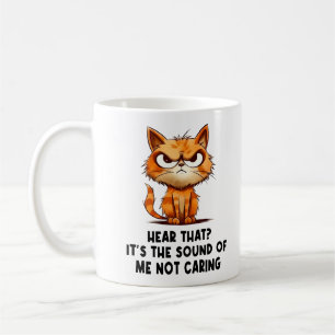 Angry Stressed Cat Funny Stress Meme For Cat Lover Coffee Mug