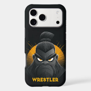 Angry Sumo Wrestler Black iPhone 17 Pro Max Case