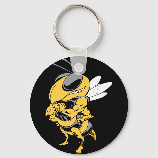 Angry Super Bee Keychain (Front)
