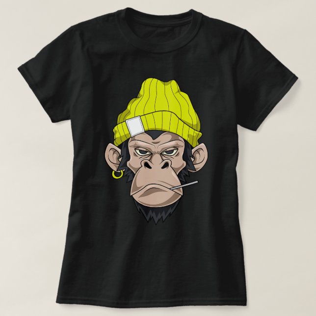 Angry Swag Monkey Look 164 T-Shirt (Design Front)