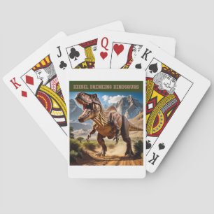 Angry T. Rex Poker Cards
