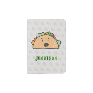 Angry Tacos Personalized  Passport Holder