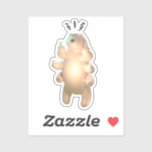 Angry tardigrade sticker