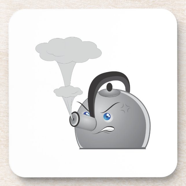 Angry Teapot Beverage Coaster (Front)