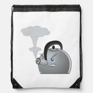 Angry Teapot Drawstring Bag