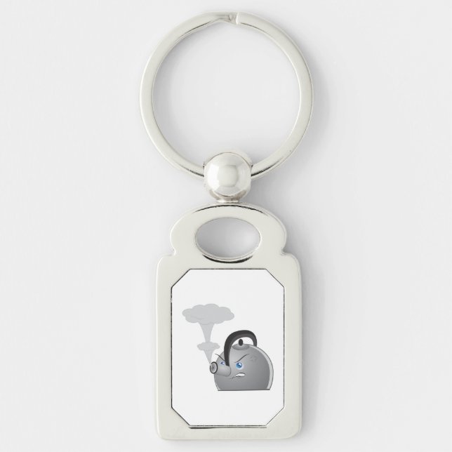 Angry Teapot Keychain (Front)
