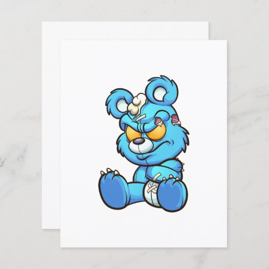 angry teddy bear (Front/Back)