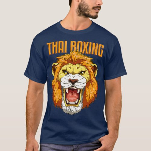 Angry Thai Boxing Lion  T_Shirt