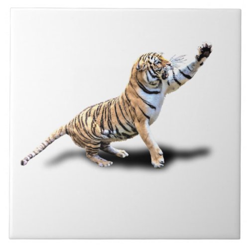 ANGRY TIGER CERAMIC TILE