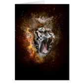 Angry Tiger Encouraging Card (Front)