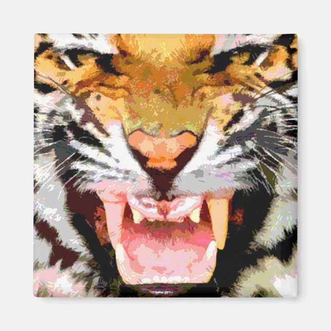 Angry Tiger - Eyes of Tiger Magnet (Front)