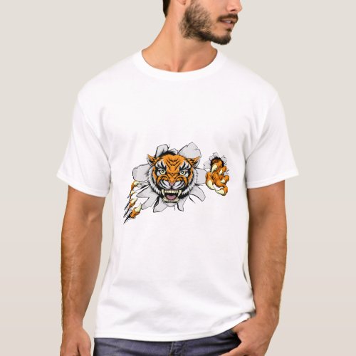 Angry Tiger King  T_Shirt