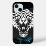 Angry Tiger Logo iPhone 15, Case by Case-Mate