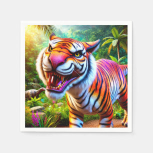 Angry Tiger Napkins