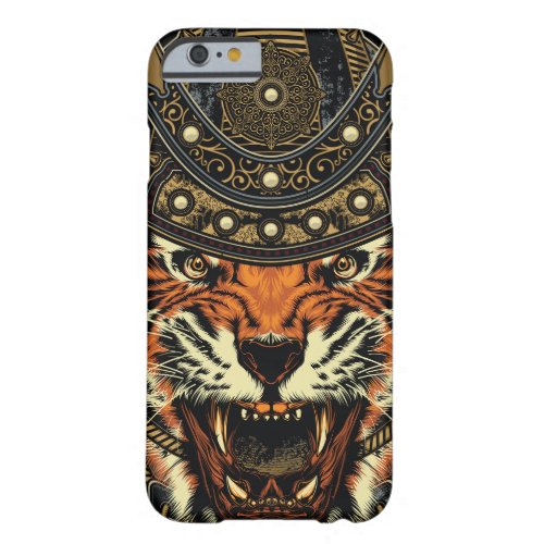 Angry Tiger Warrior Gold Black iPhone 6 Case