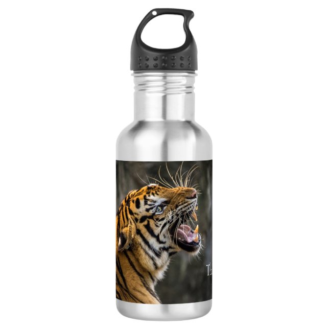 Angry Tiger Water Bottle (Front)