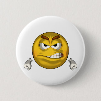 Angry - toon pinback button