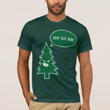 Angry Tree (vintage Blank) T-shirt by DeluxeWear at Zazzle