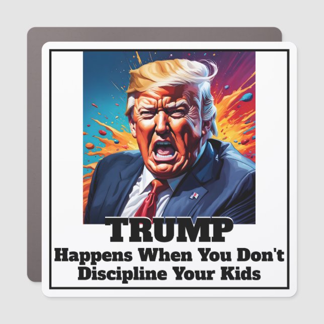 Angry Trump Happens Car Magnet (Front)