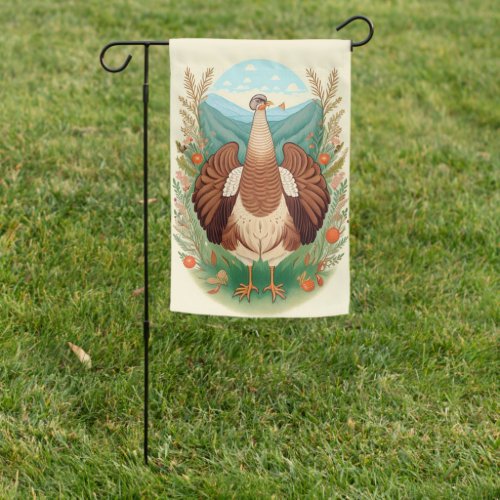 Angry Turkey Weatherproof Personalized Garden Flag