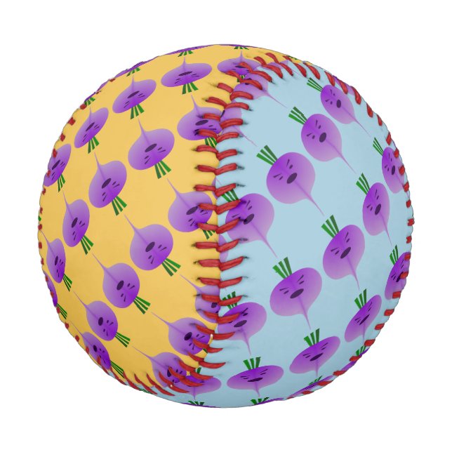 Angry Turnip by Kenneth Yoncich Baseball (Angled)