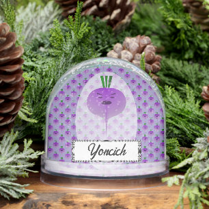 Angry Turnip by Kenneth Yoncich Snow Globe