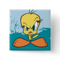 Angry Tweety Pinback Button