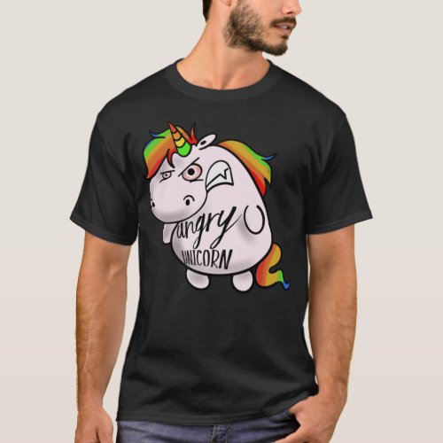 angry unicorn comic  T_Shirt