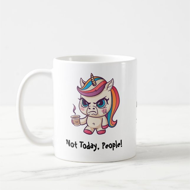 Angry Unicorn Mug (Left)